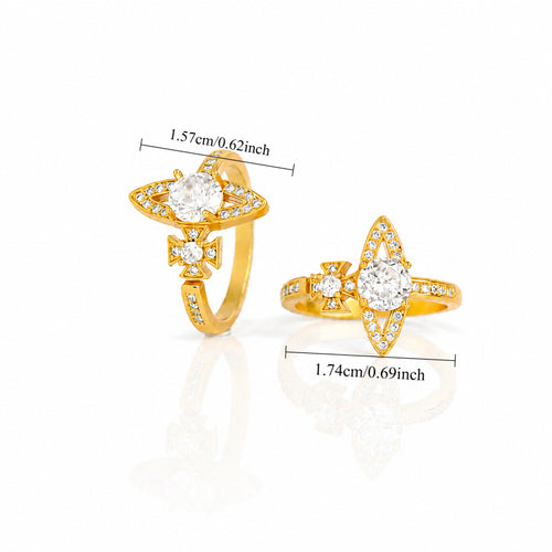 24K Gold Plated Eternal Orbit Open Ring