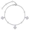 1.5 CTW Moissanite Clover Bracelet in S925 Silver