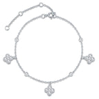 1.5 CTW Moissanite Clover Bracelet in S925 Silver
