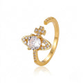24K Gold Plated Eternal Orbit Open Ring
