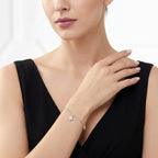 1.5 CTW Moissanite Clover Bracelet in S925 Silver
