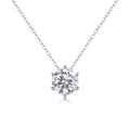 Eternal Spark 1ct Moissanite Pendant Necklace - 6.5mm Round Brilliant Cut Diamond Alternative