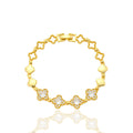 Golden Clover Charm Bracelet