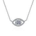 The Iris Alignment – Luxury Moissanite Evil Eye Necklace