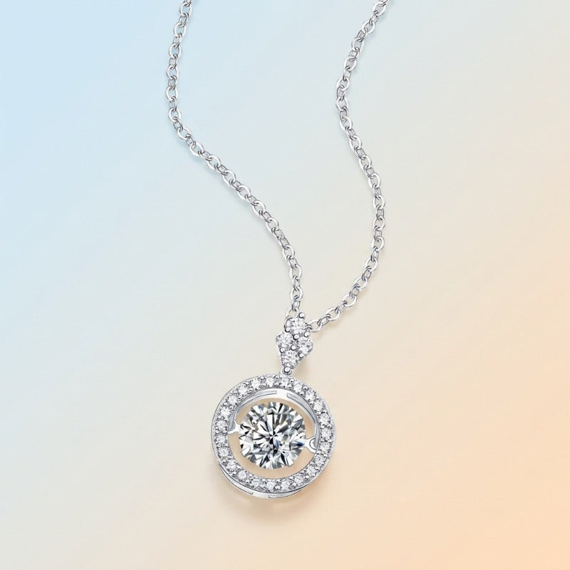 The Dancing Realm · Moissanite Clavicle Necklace