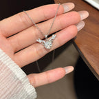 Forest Spirit – 1 Carat Moissanite Reindeer Necklace (S925 Silver)