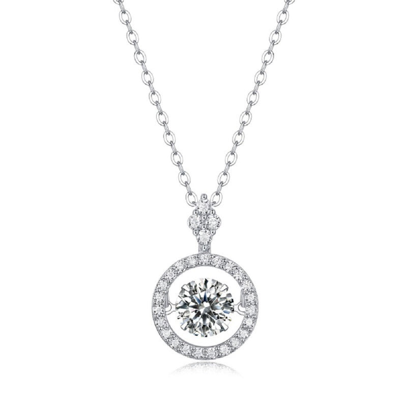 The Dancing Realm · Moissanite Clavicle Necklace