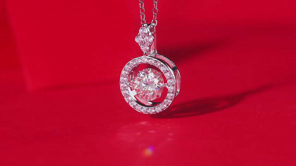 The Dancing Realm · Moissanite Clavicle Necklace