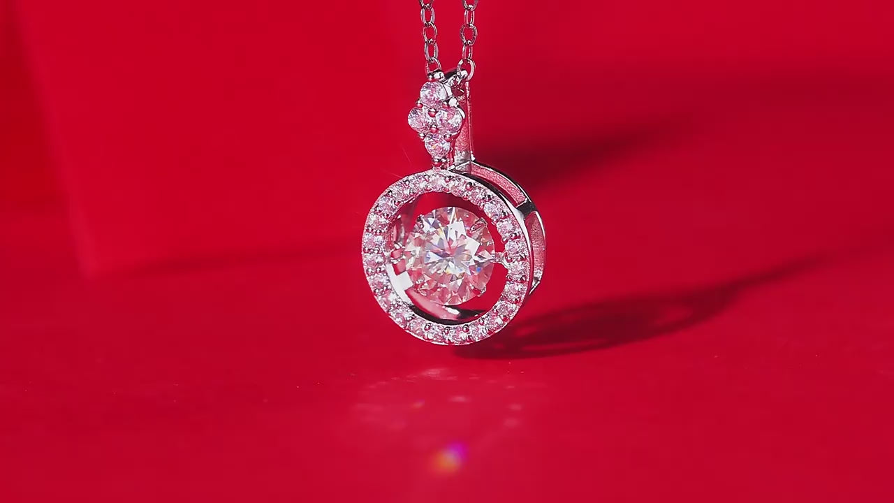 The Dancing Realm · Moissanite Clavicle Necklace