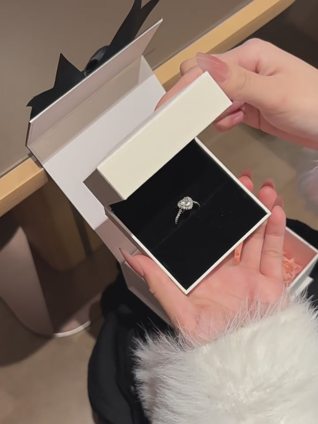 The Devotion Bond | 1CT Heart Moissanite S925 Silver Ring